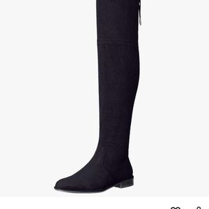 Marc Fisher Black Over-the-Knee Suede Boot